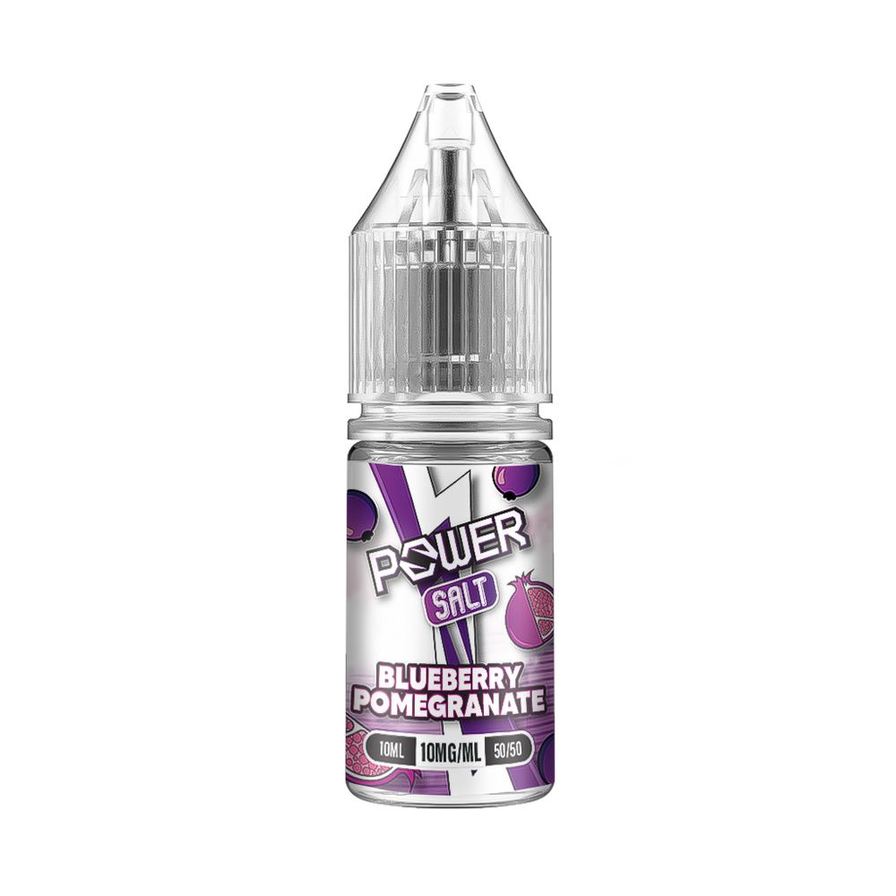 Power By Juice N Power 10ml Nic Salts Blueberry & Pomegranate (BOX OF 10)