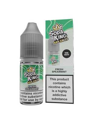 Soda King Bar Salts 10ml Nic Salts Fresh Spearmint (Box of 10)