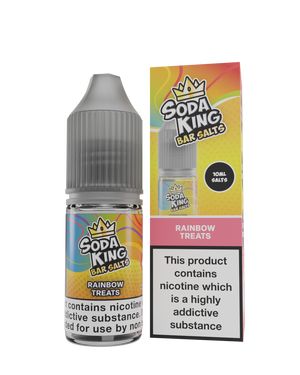 Soda King Bar Salts 10ml Nic Salts Rainbow Treats (Box of 10)