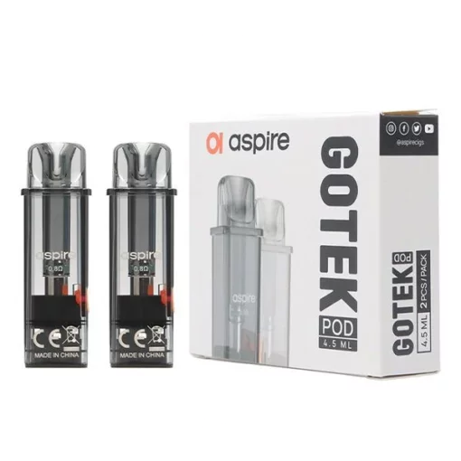 Aspire Gotek 0.8ohm 4.5ml Replacement Pods (2 Pack)