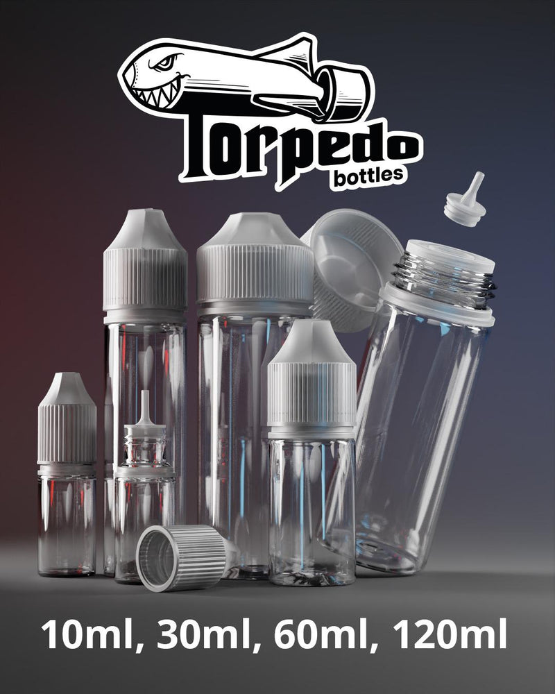 Torpedo 10ml Refillable Empty Bottle (1000 Bottles)