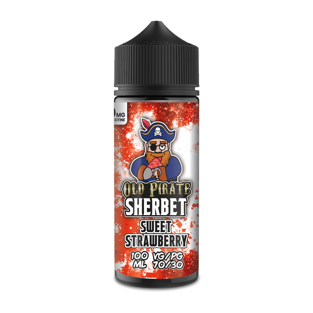 Old Pirate Sherbet 100ml Short Fill Sweet Strawberry
