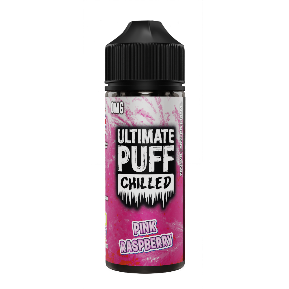 Ultimate Puff Chilled Pink Raspberry 100ml Short–fill