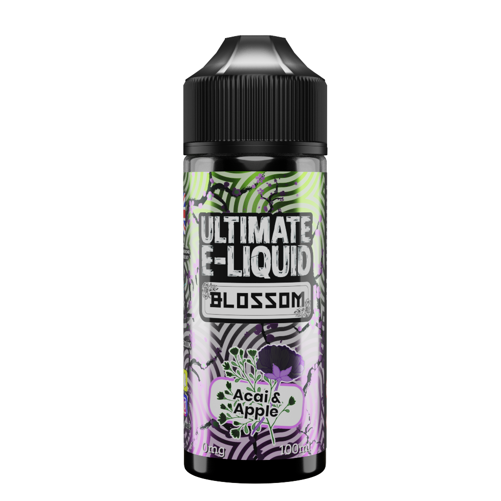 Ultimate E-liquid Blossom – Acai & Apple 100ml Short–fill