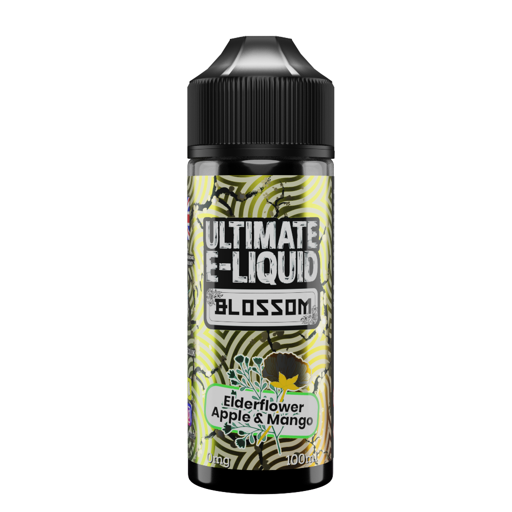 Ultimate E-liquid Blossom – Elderflower Apple & Mango 100ml Short–fill