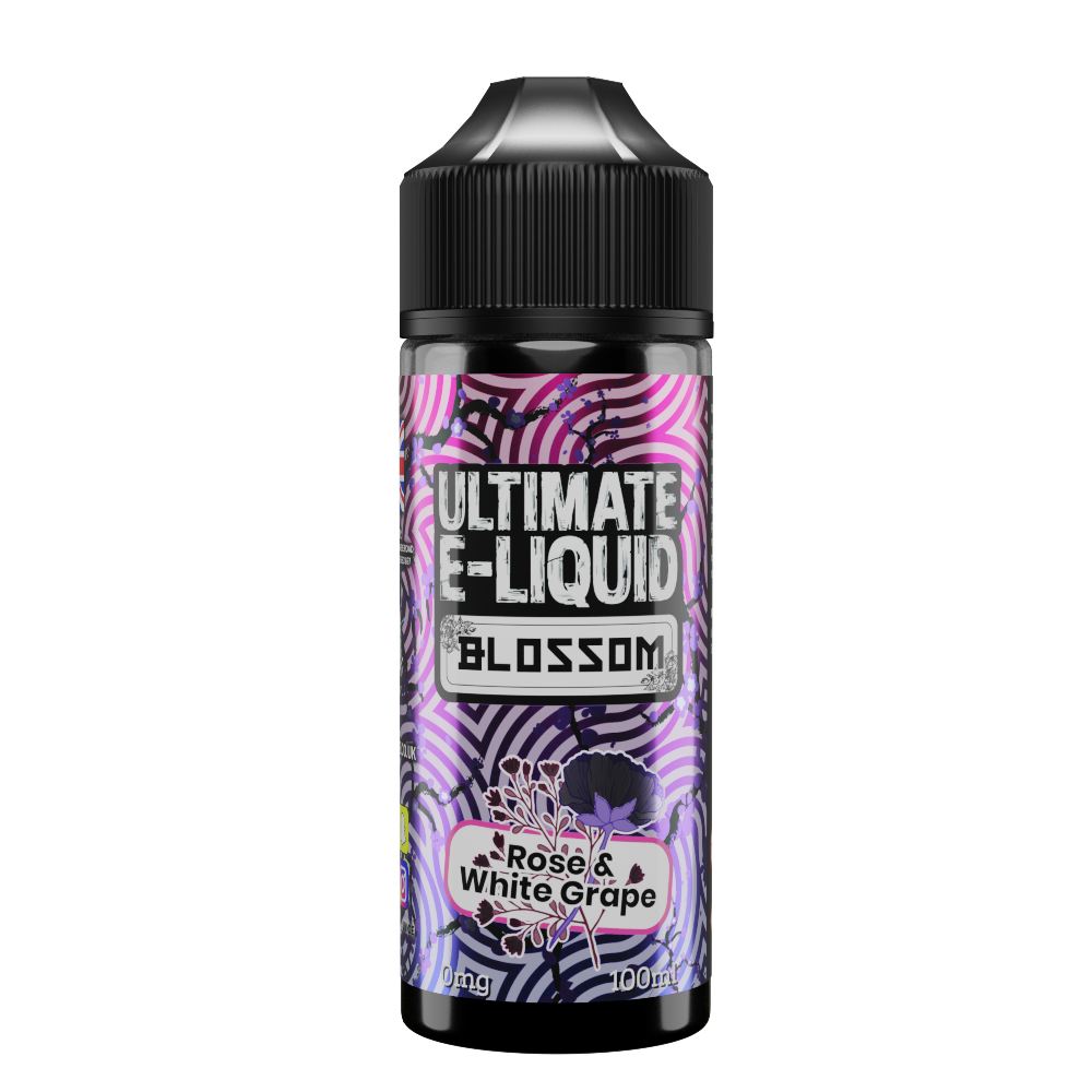 Ultimate E-liquid Blossom – Rose & White Grape 100ml Short–fill