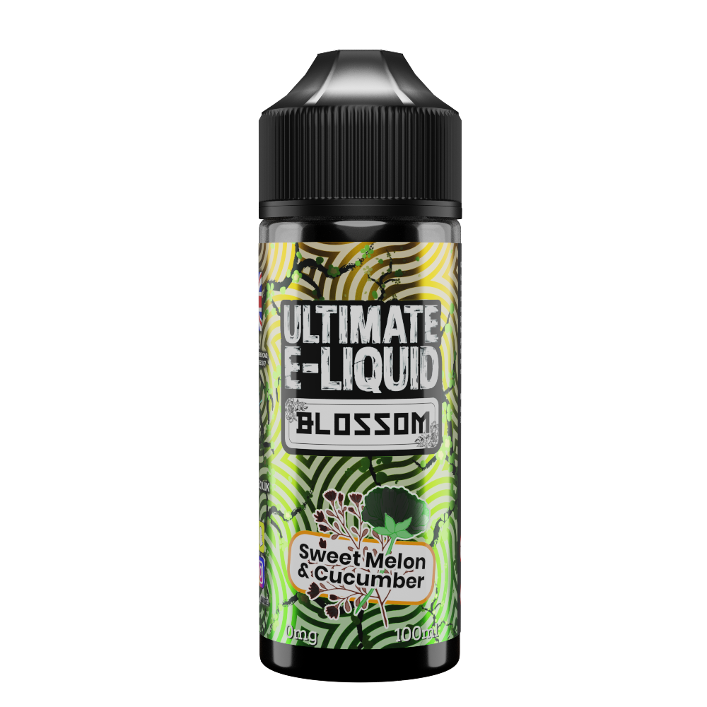 Ultimate E-liquid Blossom – Sweet melon & Cucumber 100ml Short–fill