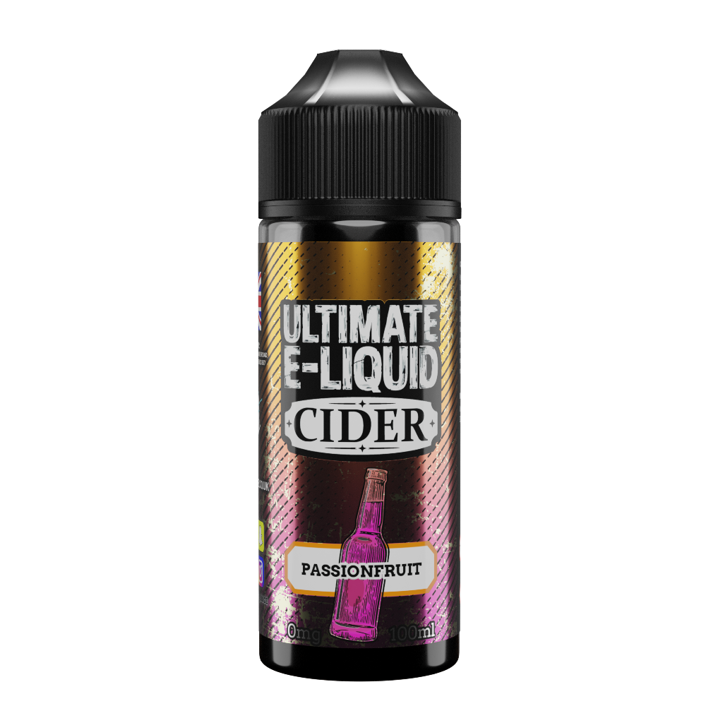 Ultimate E-liquid Cider – Passionfruit 100ml Short–fill