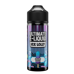 Ultimate E-liquid Ice Lolly – Bubble Grape 100ml Short–fill