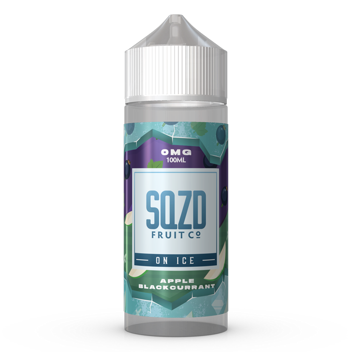 SQZD on ice 100ml Shortfill E-liquid Apple Blackcurrant